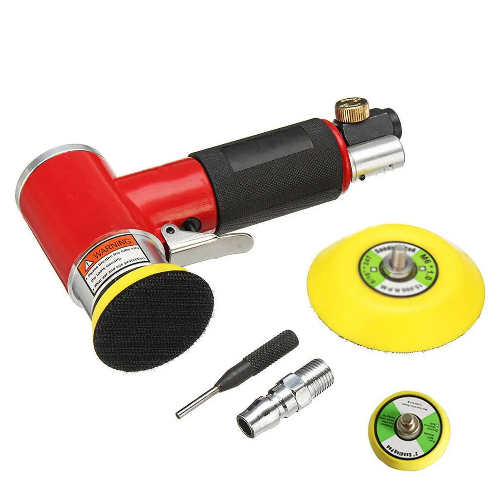 2inch 3inch Mini Air Sander Kit Pad Eccentric Orbital Dual Action Pneumatic Polisher Polishing Buffing Tools For Auto Body #Zer |