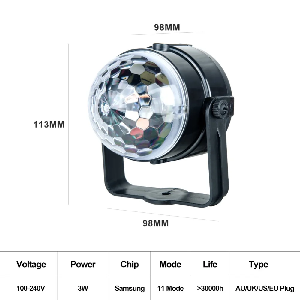 DJ диско шар Lumiere 3 Вт звуковой активированный лазерный проектор RGB сценическое