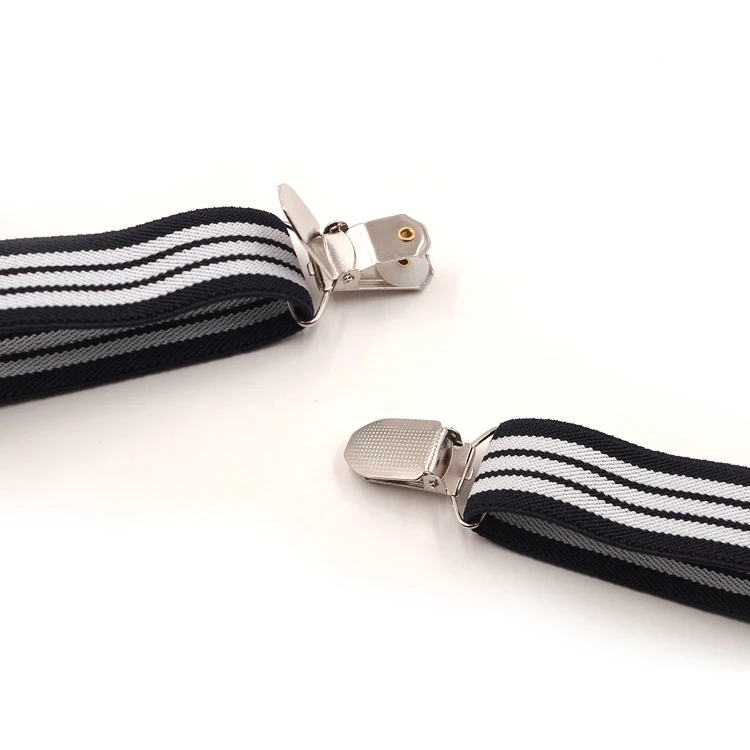 Новинка года брендовые Ремни Детские Полосатые 4 зажимы Y-strap Высокое качество для мальчиков и девочек брюки подтяжки Регулируемая мода