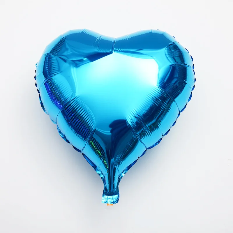 4 шт 18 дюймовый Свадебный водородный шар большое красное сердце ШАП фольга