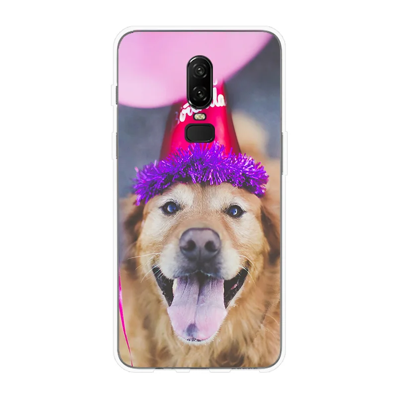 Phone case For OnePlus 5 5T 6 6T Soft Cover Cute Pet Dog Patterned Silicone Shell Cases T Case |