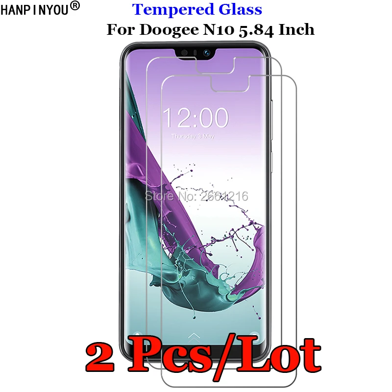 2 шт./лот закаленное стекло 9H 2.5D Для Doogee N 10 Премиум Защитная пленка для экрана N10 5