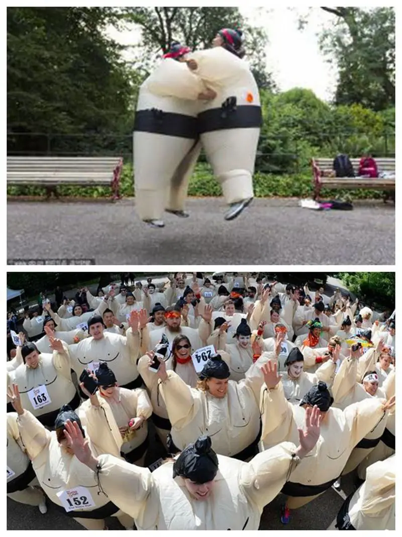 Костюм для косплея Sumo взрослых и детей надувной костюм на все тело