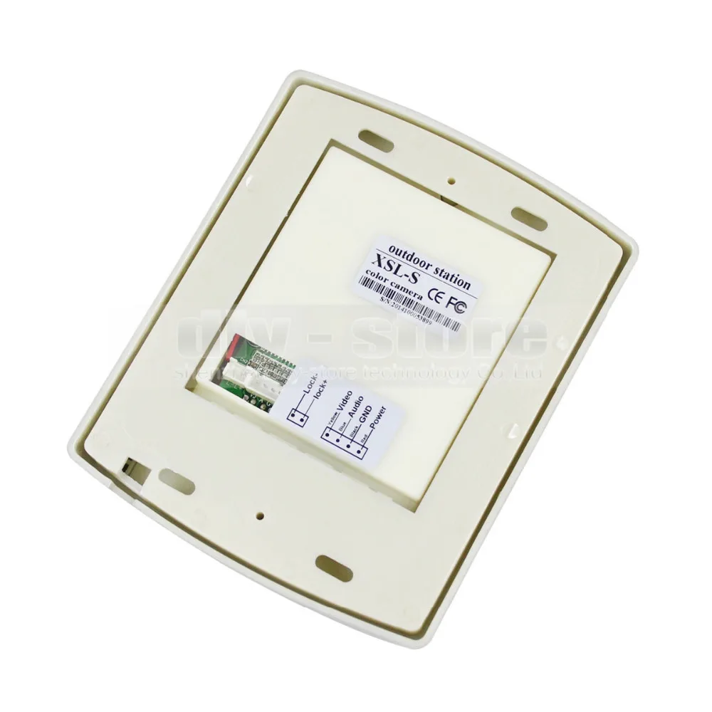 Домашняя система безопасности DIYSECUR видеодомофон 1 камера 700TVL монитор 1x7&quot |
