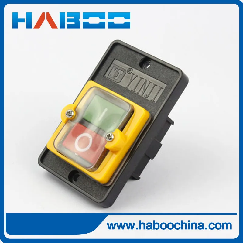 Упаковка 2 шт., водонепроницаемый кнопочный переключатель, переключатель управления без/выкл, переключатель включения и остановки, 10 А, 220 В/380 В