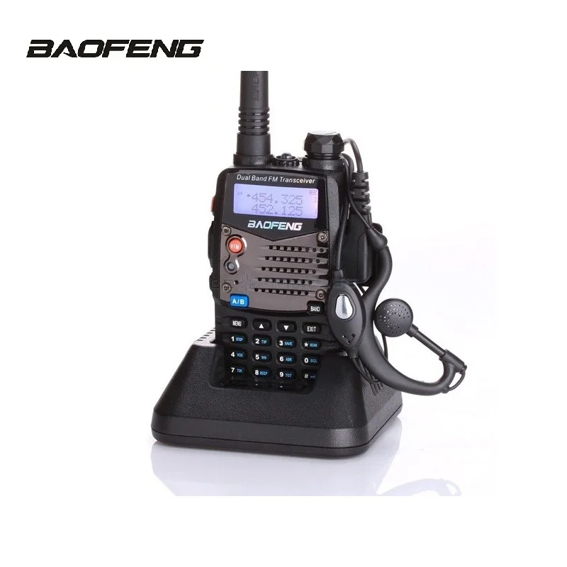 BaoFeng UV 5RA рация двухдиапазонный 400 520/136 174 МГц 5 Вт ЖК дисплей CTCSS/CDCSS и PTT наушник с