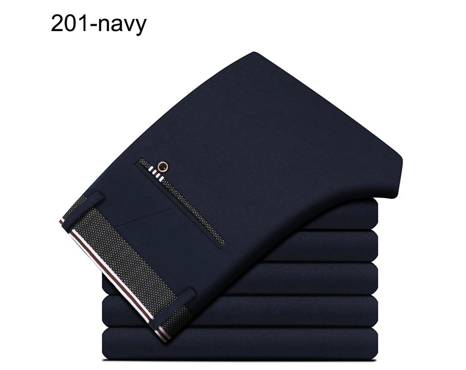 NIGRITY Brand Men Pants Casual Mens Business Male Trousers Classics Mid weight Straight Full Length Fashion breathing Pant 28-38