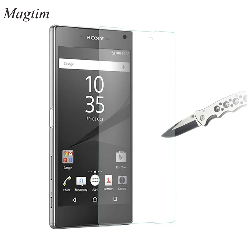 Переднее закаленное стекло Magtim для Sony Xperia Z5 Защитная пленка экрана HD стеклянная