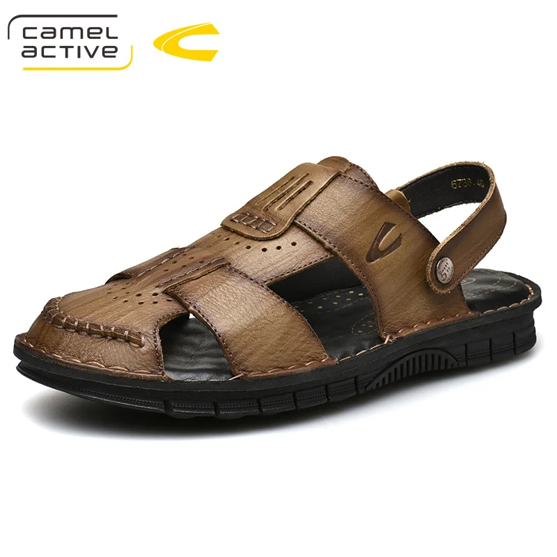 Мужские сандалии Camel Active из натуральной кожи деловые повседневные шлепанцы