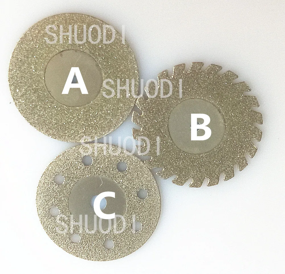 Dental Diamond Cut Off Discs Wheel Blades for Rotary Tool Disc 0.45mm thickness Lab Materials | Красота и здоровье