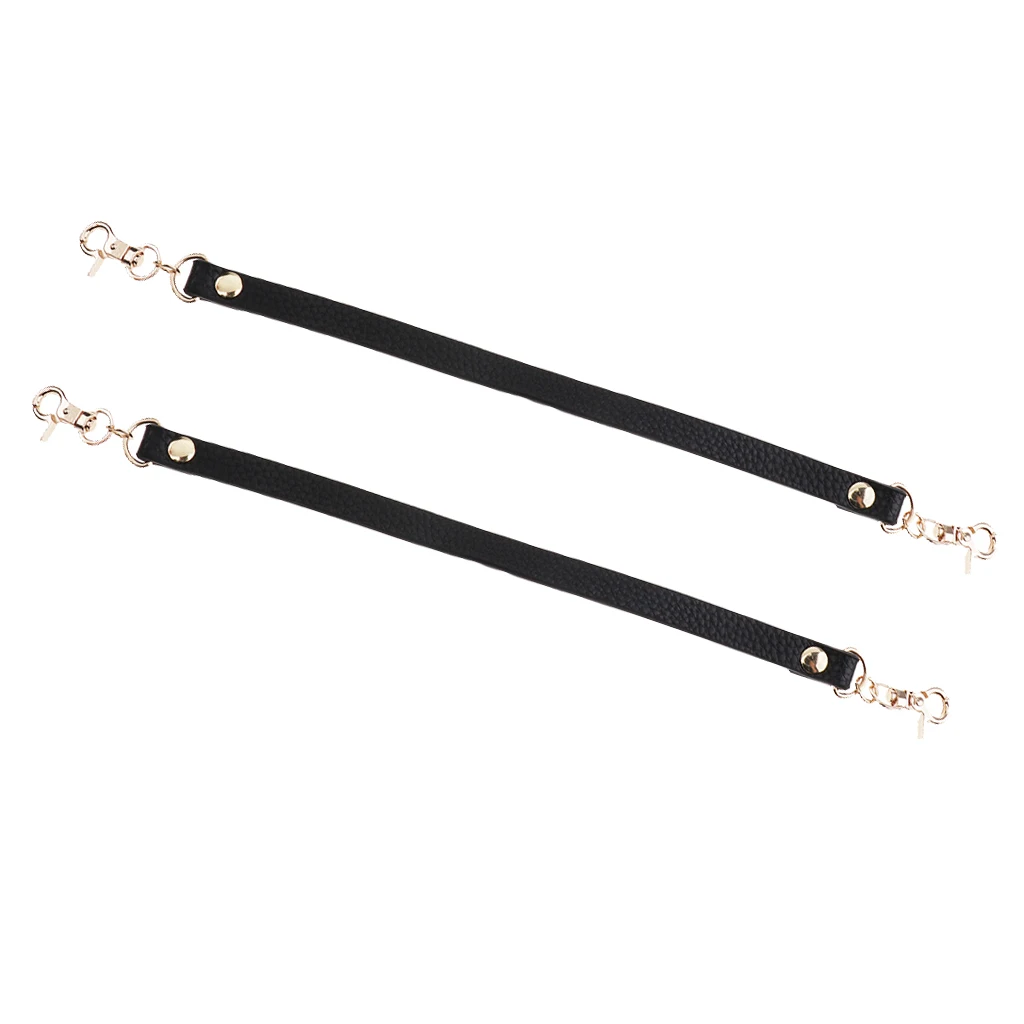 Набор из 2 ремней для короткой сумки сменная черная ручка-мессенджер 12 дюймов |