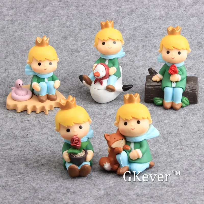

Movie The Adventures of the Little Prince 5 Pcs/Set Princess with Rose & Fox PVC Figure Collectible Model Toys Kids Gift 7 CM