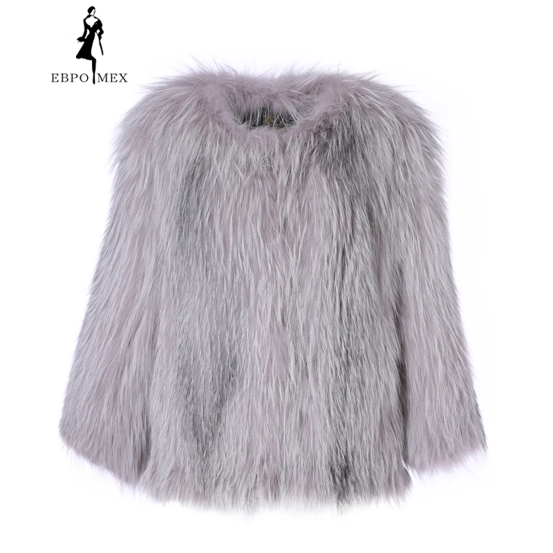 Новинка 2018 куртка с длинными рукавами из лисьего меха зимняя меховая модное