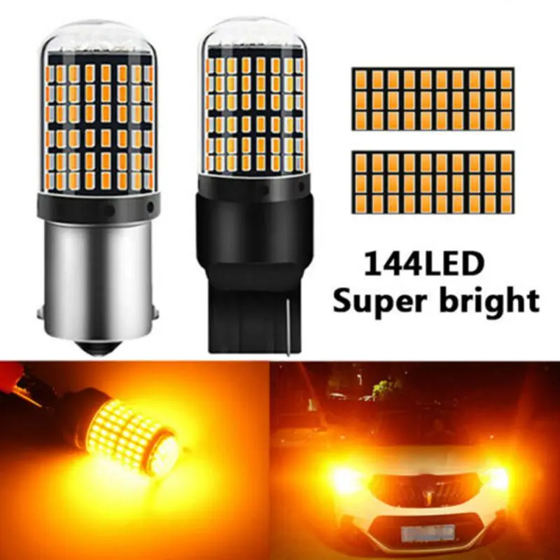 2 шт. T20 7440 W21W 1156 BA15S P21W BAU15 PY21W Автомобильный светодиодный светильник сигнальная