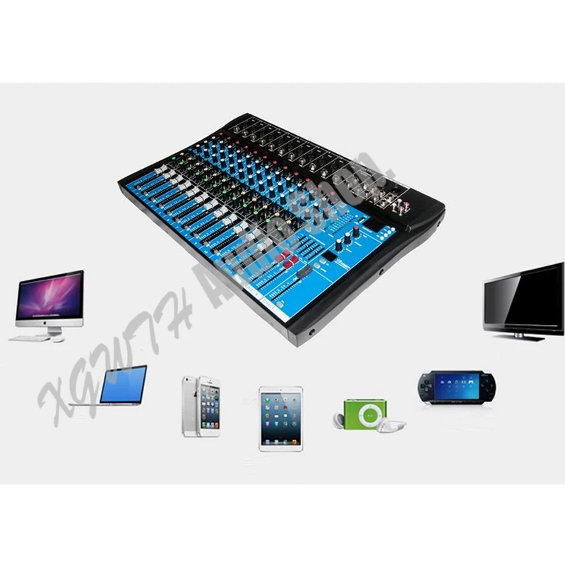 12 каналов Bluetooth DJ микшер 16 DSP цифровые эффекты звуковая микшерная консоль для