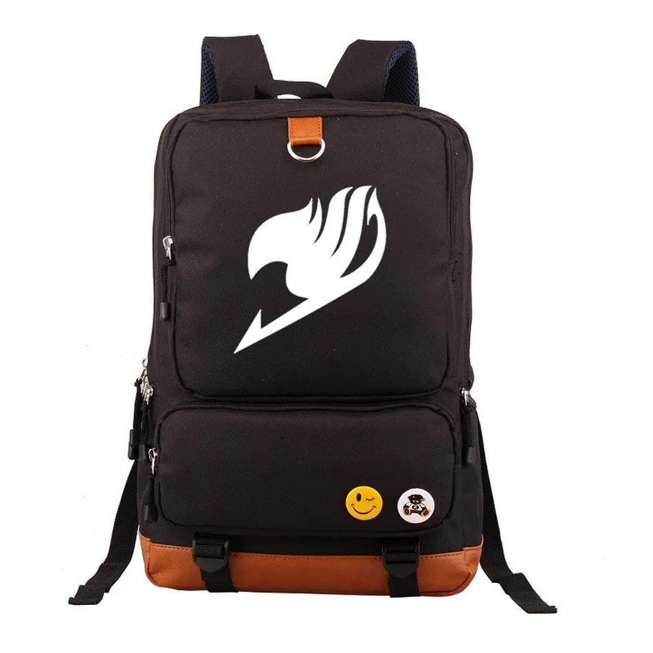 

Anime Fairy Tail Backpack Student Bookbag Kids Teenager Schoolbag Cosplay Cartoon Unisex Laptop Travel Shoulder Bags