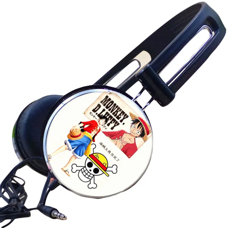 Аниме one piece Monkey D Luffy наушники стерео наушники-вкладыши игровая гарнитура наушники для Iphone samsung Xiaomi huawei