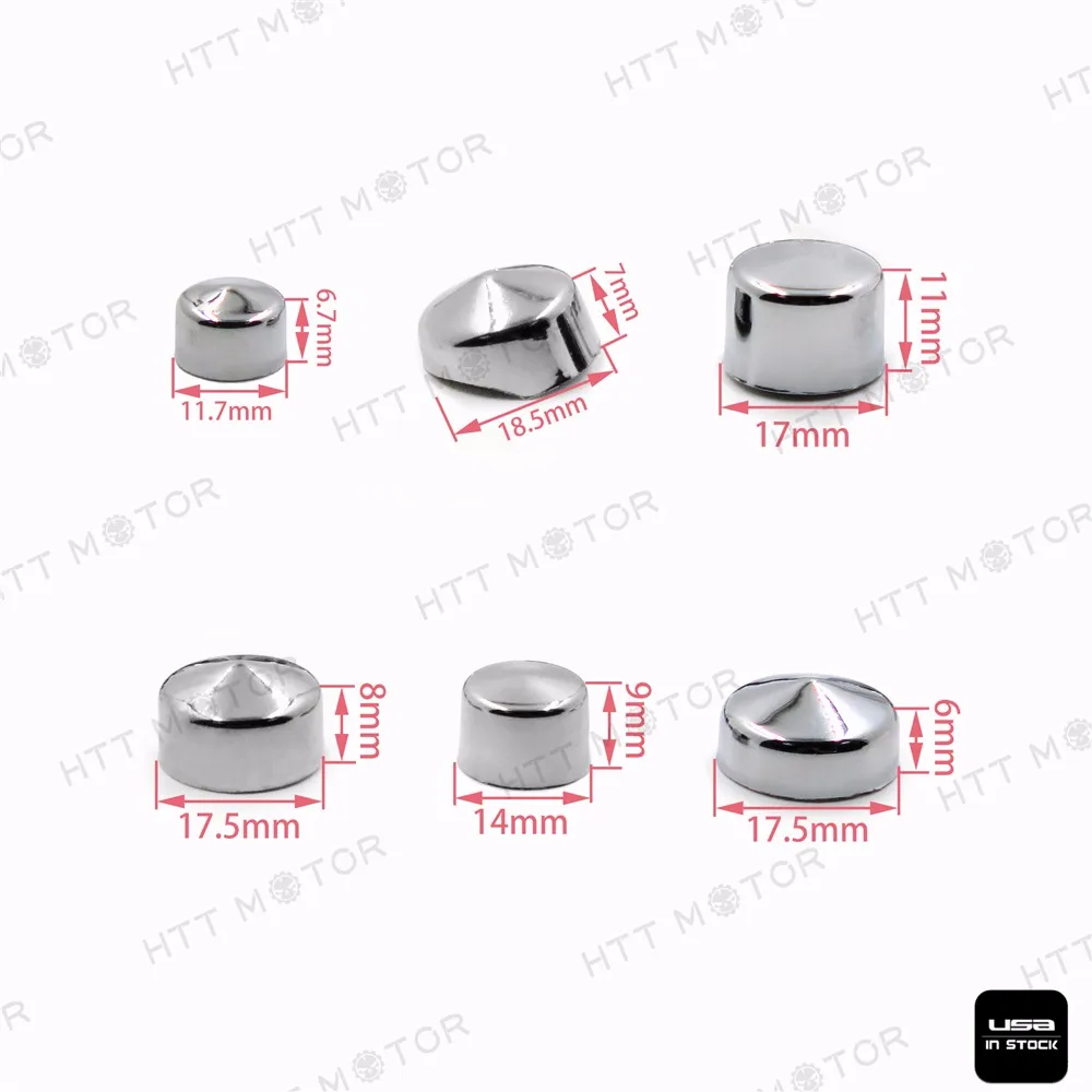 Aftermarket мотоцикл части 79 шт. хромовые колпачки платье комплект для 99-16 Harley Big Twins двигатель полный болт крышки