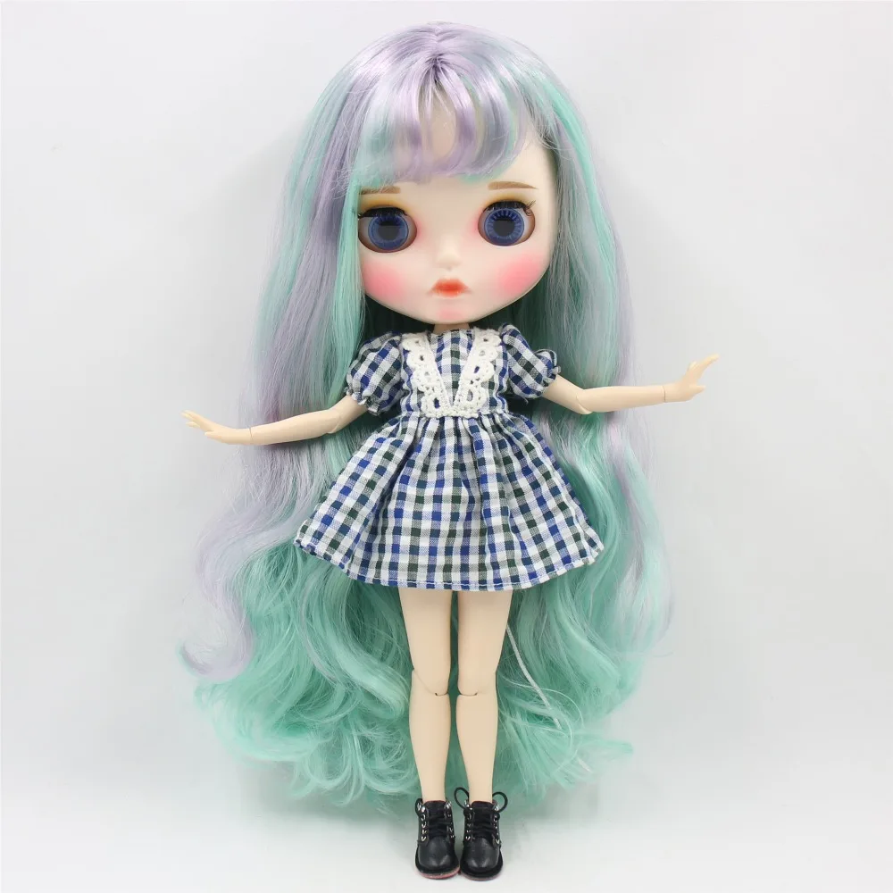 Ледяной DBS Blyth кукла 1/6 bjd белая кожа совместное тело матовое лицо с бровью