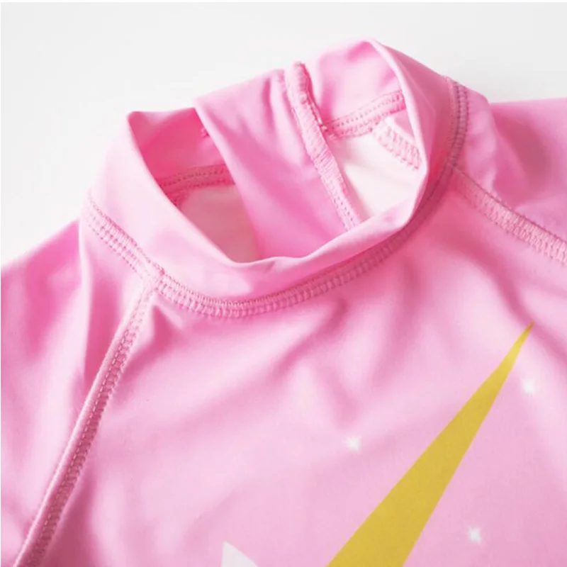 Детский костюм для плавания девочек цельное Быстросохнущий купальный пони