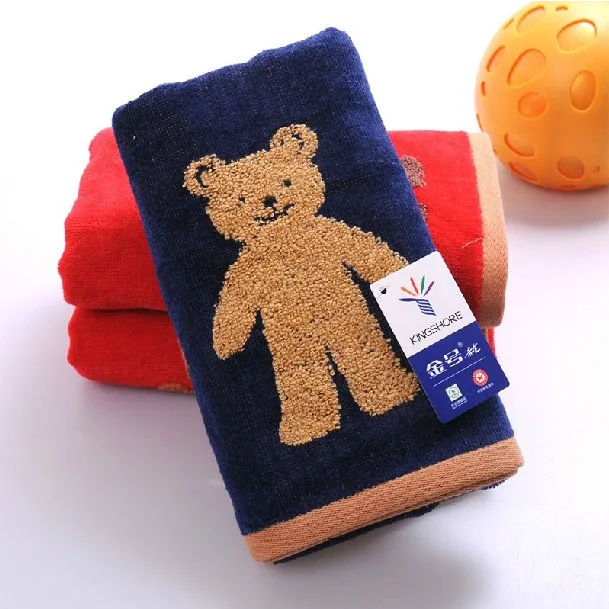 Полотенца из 100% хлопка с изображением милого плюшевого мишки мультфильма модные