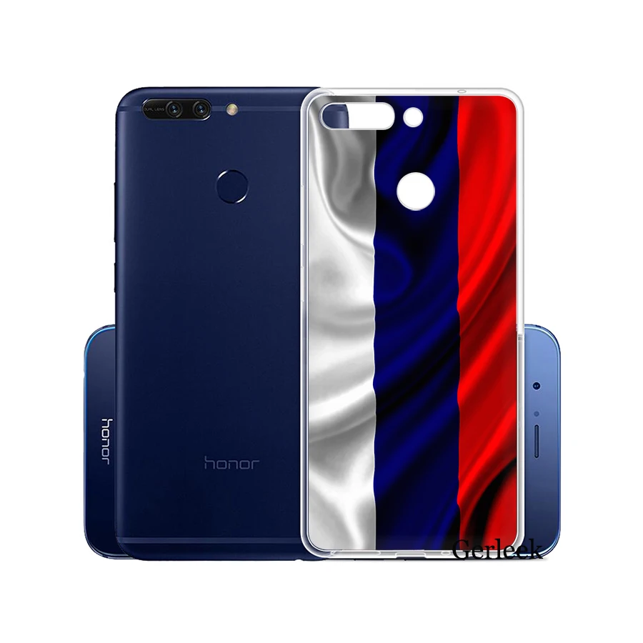 Чехол для телефона с флагом России Huawei Honor 6A 7A 7C 7X 8X 8 9 10 Lite Play мягкие чехлы из ТПУ |