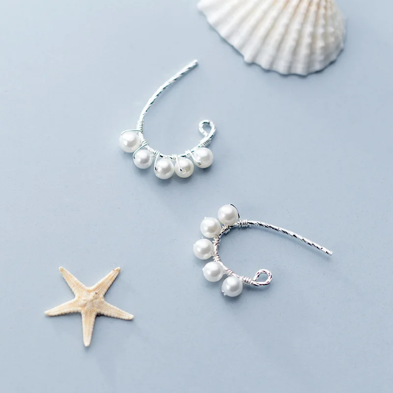 MloveAcc-pendientes de gancho de perlas para mujer, joyería de plata de ley 925, gran oferta