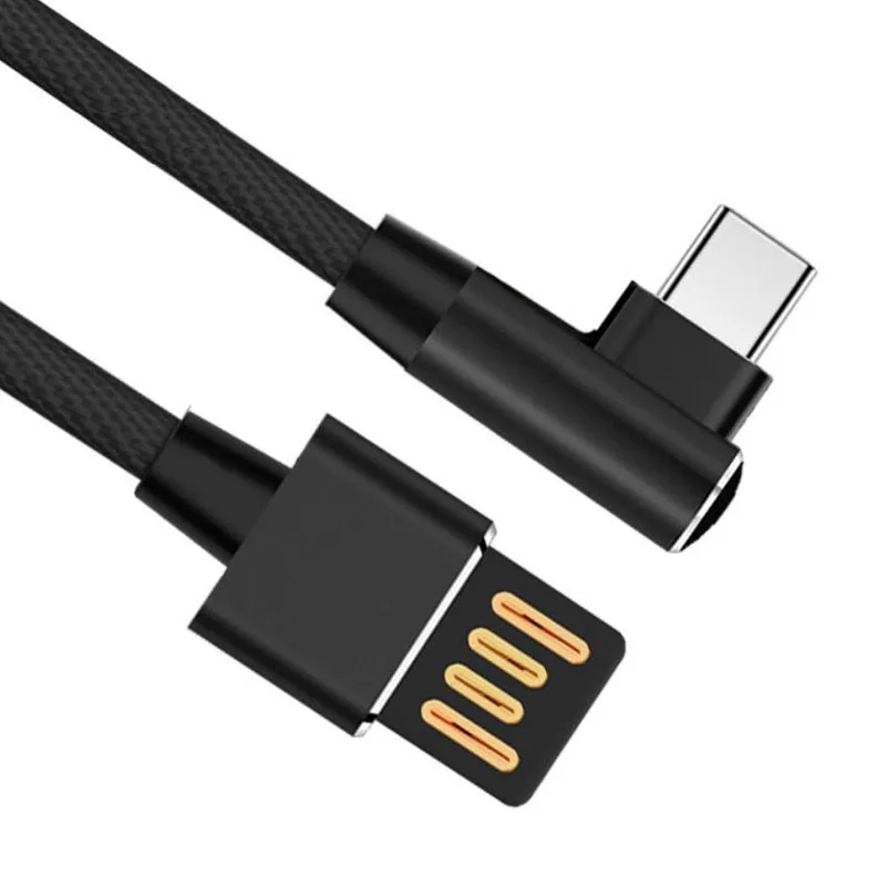 Кабель Usb Type C для быстрой зарядки и передачи данных 2 4 А 90 градусов|Кабели