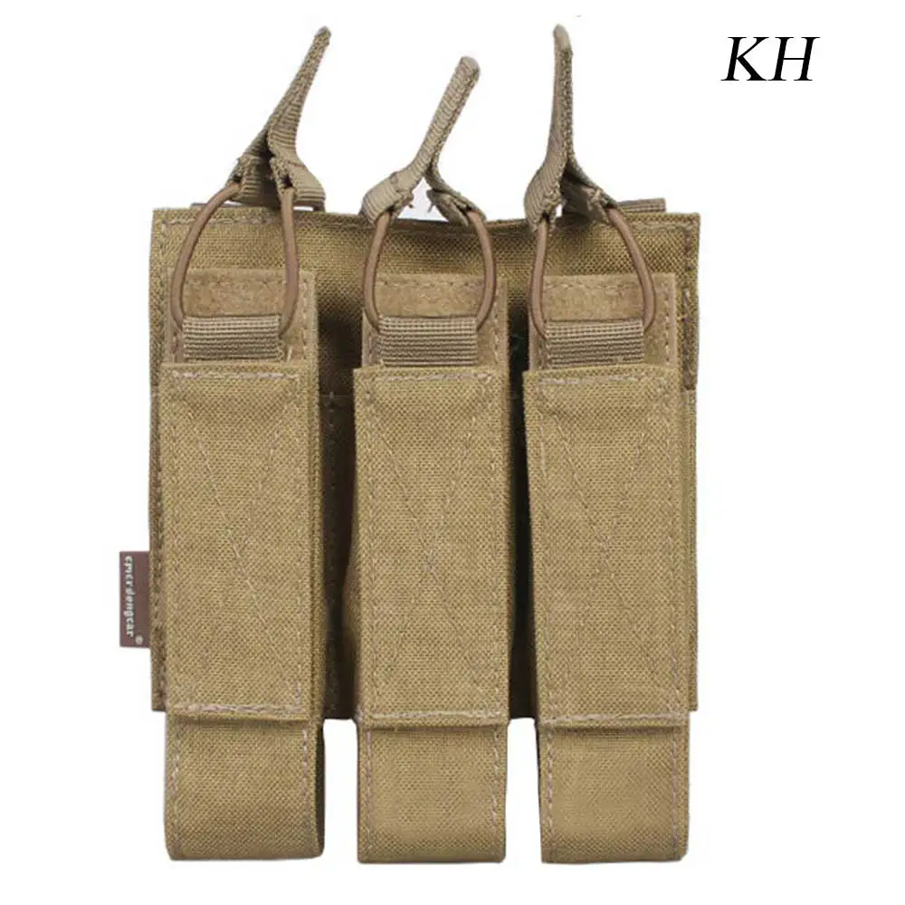 KH Emerson модульный тройной чехол для пейнпола Охота MP7 подсумок военных учений тактические аксессуары кобура Мультикам EM6357 - Цвет: KH