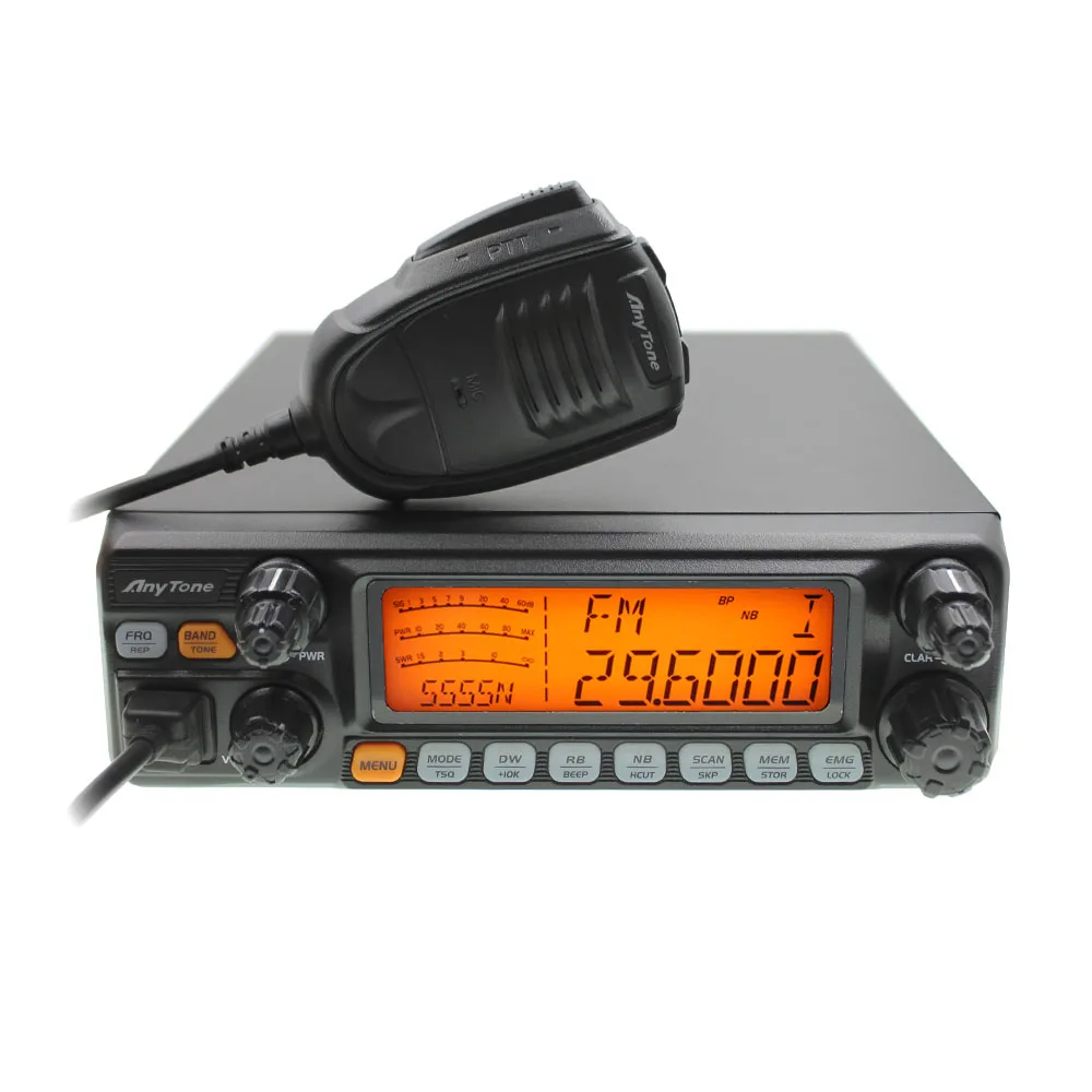 Большой ЖК дисплей AT 5555N AM FM USB LSB PW CW 10 Neter 28 000 29 700 МГц 40 каналов CB AT5555N радио