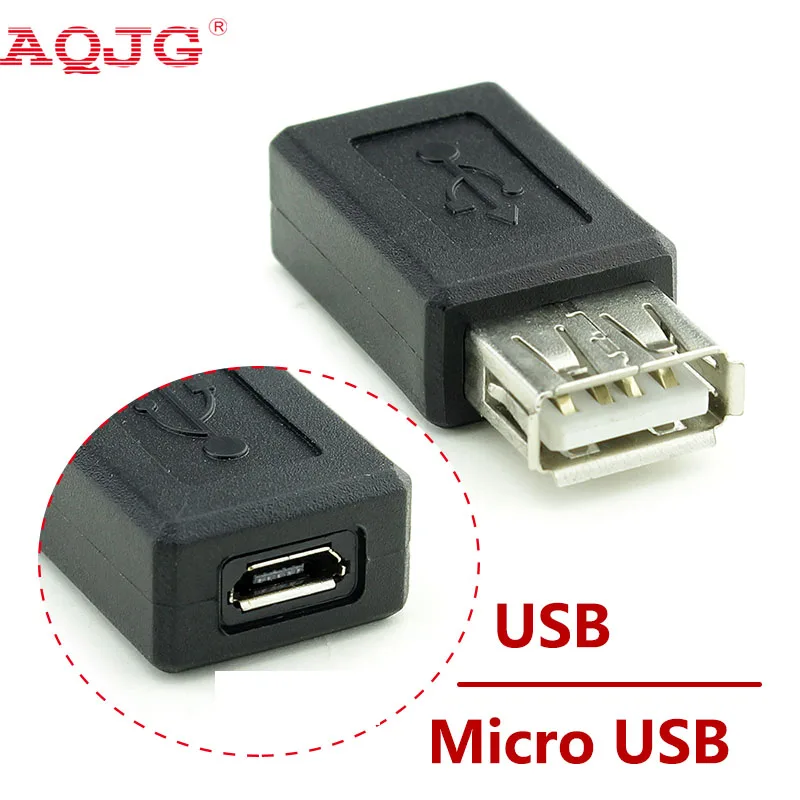 Новинка черный Переходник USB 2 0 типа A мама Micro B переходник с usb на микро разъем