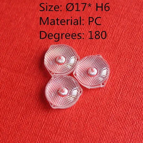 Круглые линзы SMD 10 шт. диаметр 17 мм x H6 3030 градусов светильник|lens diameter|smd lenslens smd |