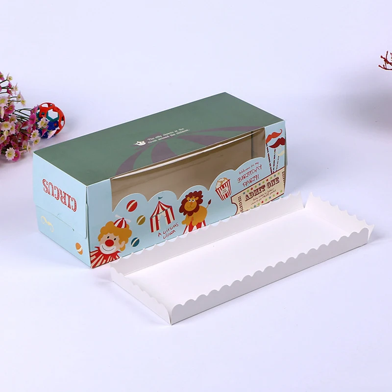 6 шт./лот цирковые тематические товары для вечеринок Мультяшные коробки тортов