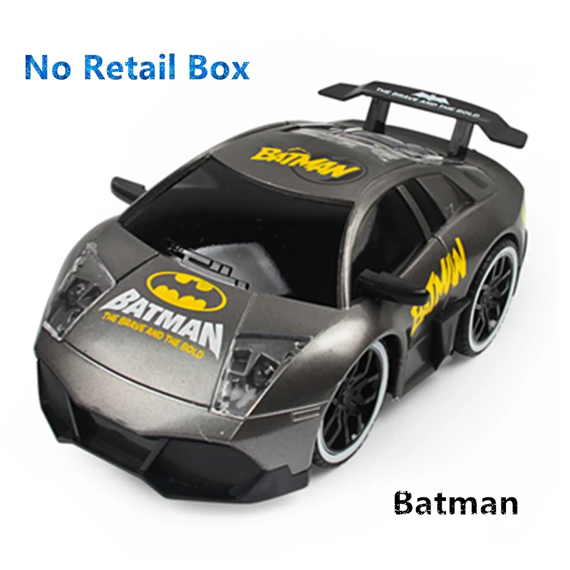 Batman No Box 1:20 RC автомобиль Мстители мультфильм радио дистанционное управление игрушечные лошадки Автомобили Бэтмен Халк Железный человек паук радиоуправляемые машинки - Цвет: Batman No Box