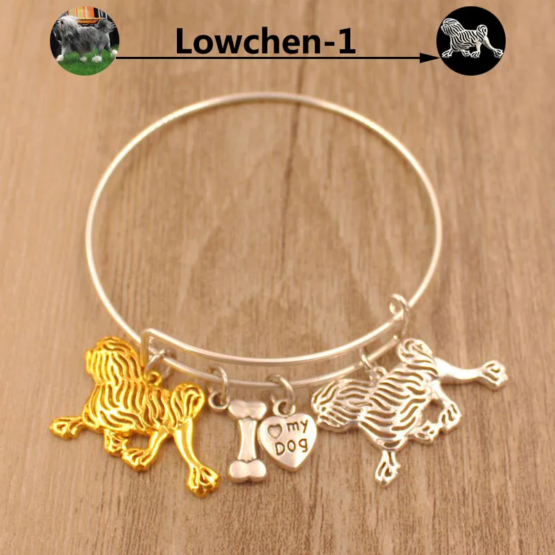 Браслет ручной работы с животными Lowchen Dog Love из сплава металла для мужчин женщин