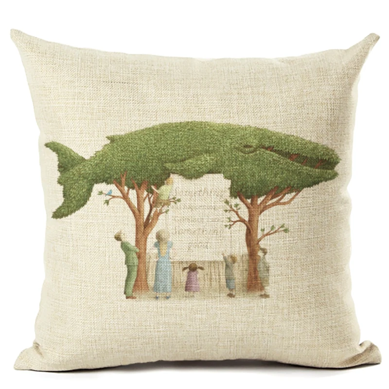 Садовая хлопковая льняная наволочка для декоративных подушек подушки домашнего