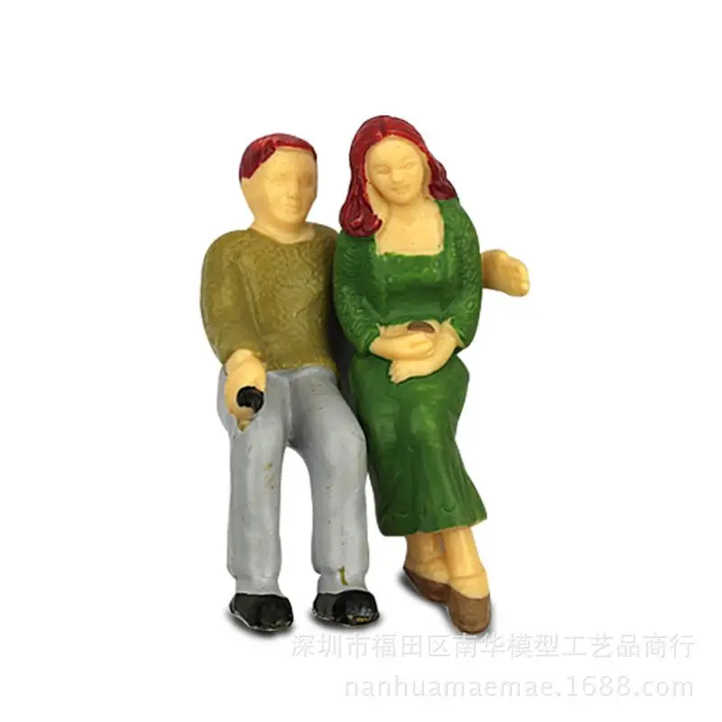 

100pcs Lot Painted Model Train Seated Figures People Passengers 1:50 O Layout