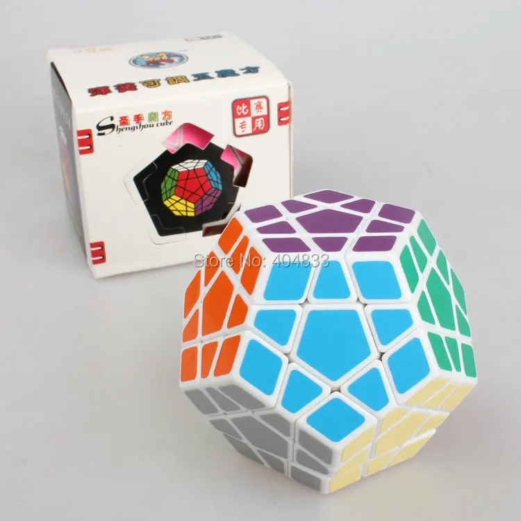 Shengshou Megaminxy черный/белый куб Magico скоростной головоломка образовательная игрушка
