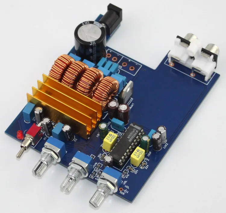 KYYSLB 2*50 Вт TPA3116 + LM1036 tone плата цифрового усилителя мощности оригинальная 20 Гц до кГц