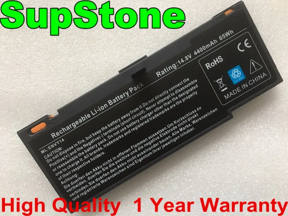 SupStone 65Wh RM08 батарея для HP Envy 14 NBP8B26 OB1K HSTNN XB1S XB1K 592910 351 593548 001 4400mAh|Аккумуляторы