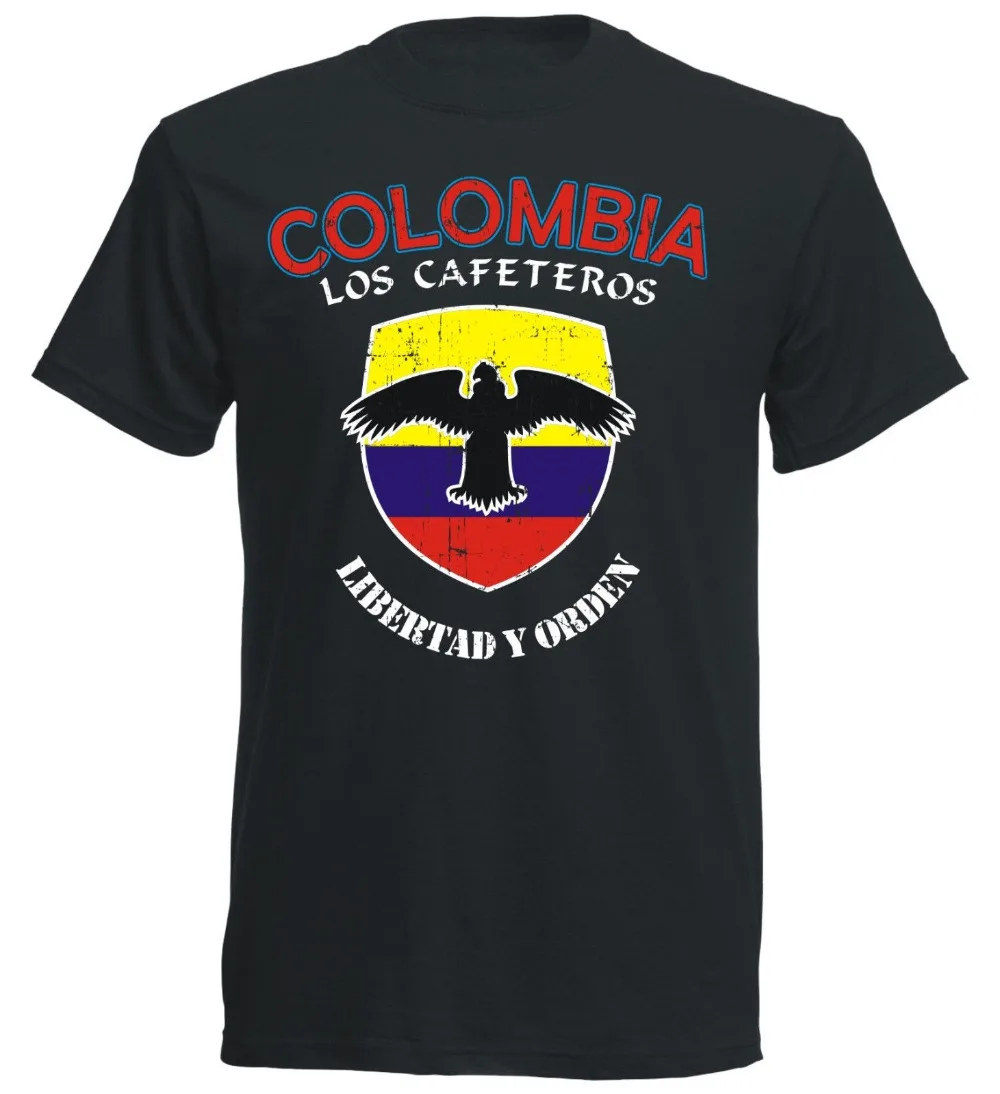 

Kolumbien T-Shirt Men'S Footballer Soccers 2019 Tee Shirt Mens 2019 New Tee Shirts Printing Fashion Print Tshirt Plus Size