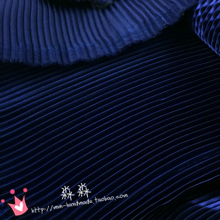 1 шт. ткань для одежды темно синяя полосатая коса платьев сломанная