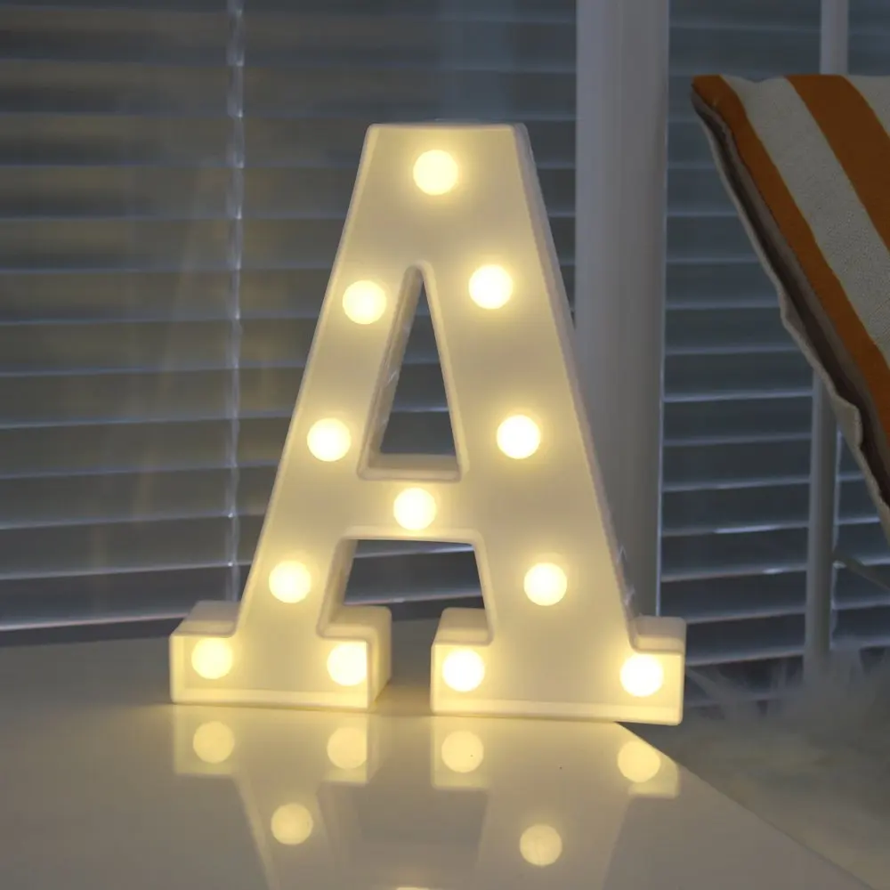 LMID DIY 3D Светодиодная буква светодиодный ночник шатер знак Алфавит настенный