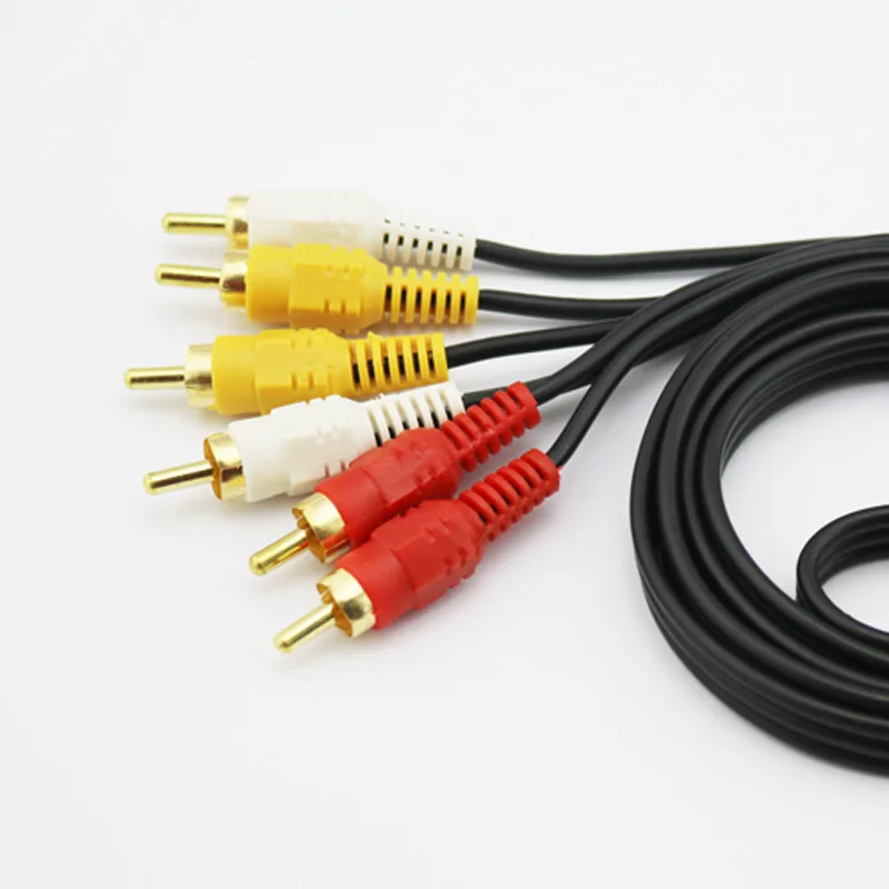 3RCA штекер на 3 RCA композитный аудио видео AV кабель 3X розничная и оптовая продажа 1 5