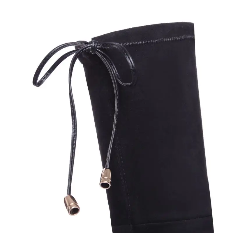 Женские облегающие сапоги Coolcept Сапоги выше колена из натуральной кожи на молнии