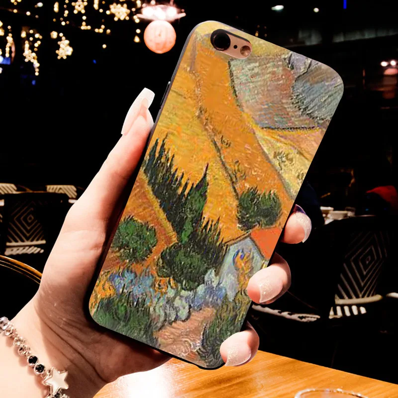 Роскошный гибридный Чехол MaiYaCa Ван Гога для телефона iPhone 8 7 6 6S Plus X 5S 12pro SE 11pro max