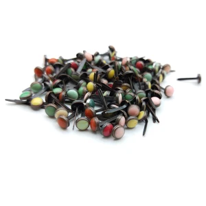 50 шт., эпоксидная паста в новом дизайне, рамка для фотоальбома «сделай сам», украшения-брадсы для украшения, скрапбукинга, бронзовые браслеты - изображение