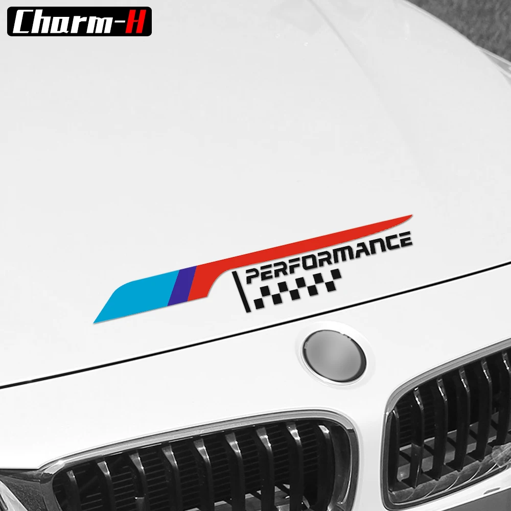 Новинка 2018 г. стикер M Performance для капота автомобиля двигателя наклейка BMW e46 e60 e90 f30