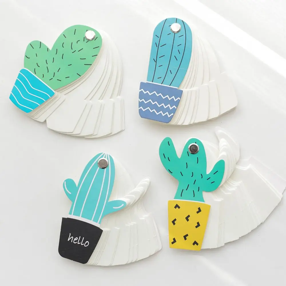 1 лист свежий кактус блокнот для заметок на клейкой основе милые кавайные