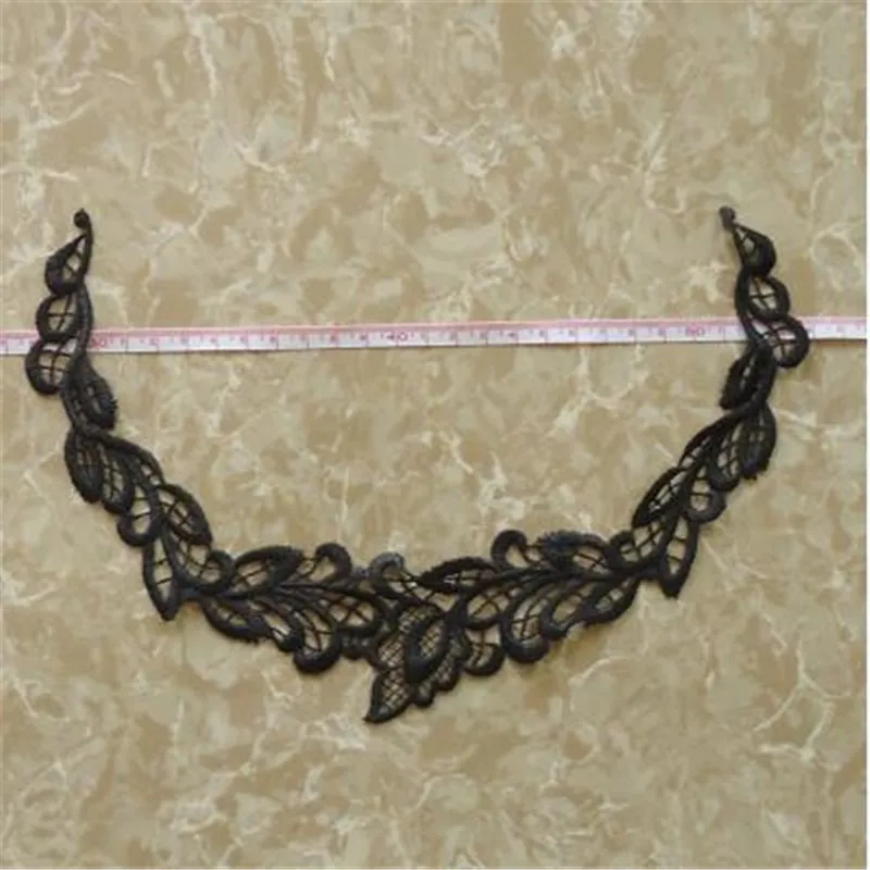 3 шт. высокое качество мотив аппликация цвета слоновой кости черный вырез